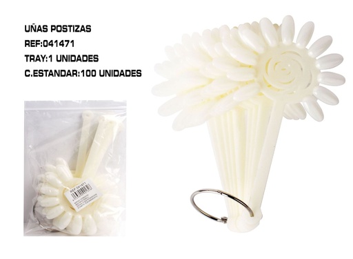 [041471] Exhibidor de uñas plástico 10 unidades - Otros productos para uñas