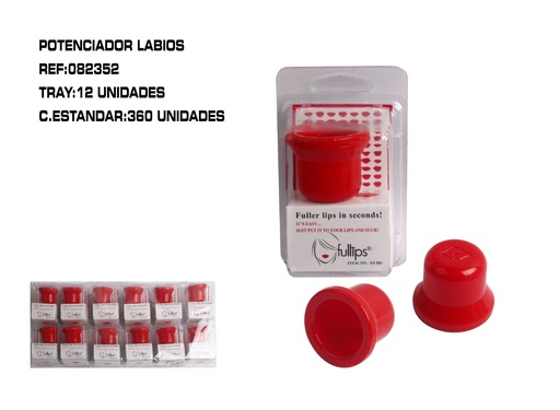[082352] Potenziador de labios 12 unidades - Cosméticos