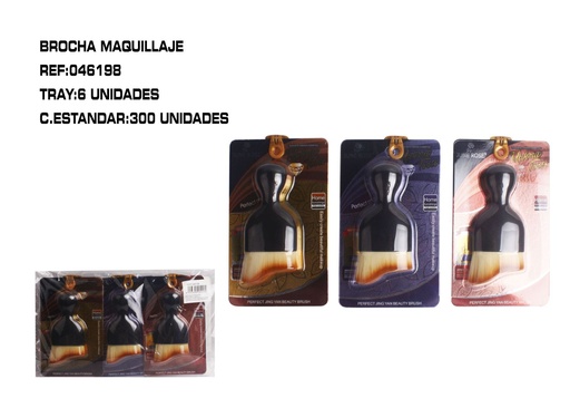 [046198] Brochas difuminadoras 6 unidades - Pinceles de maquillaje