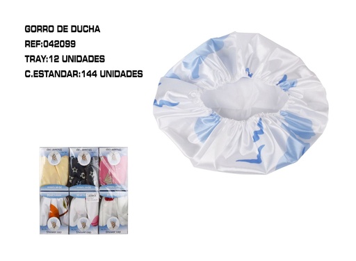 [042099] Gorro de ducha (12 unidades) - Accesorios de baño y cuidado personal