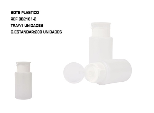 [082161-2] Bote de plástico a presión - Utensilios para manicura 