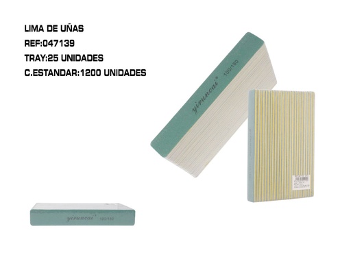 [047139] Lima 100/180 uso profesional 25/U 900/C - Lima de uñas