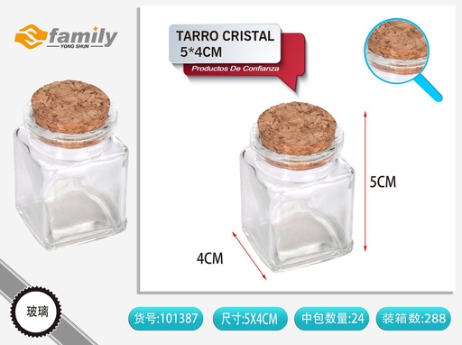 [101387] Tarro de cristal 5x4 cm - Almacenamiento