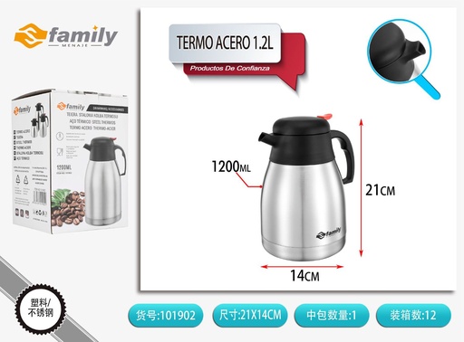 [317101902] Termo acero 1.2L - Recipientes para líquidos