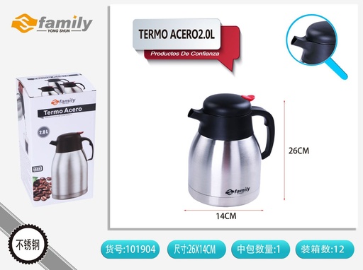 [317101904] Thermo de acero inoxidable 2L - Accesorios de bebidas