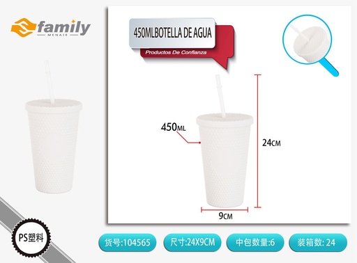 [104565] Botella de agua 450 ml con diseño de durian - Utensilios
