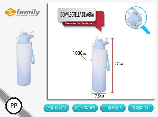 [104608] Botella de agua 1000ml - Utensilios de cocina 