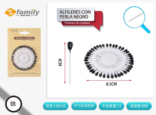 [130143] Alfileres con perla blanco 40PCS - Accesorios de costura