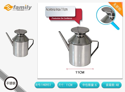 [317140951] Aceitera de acero inoxidable 11 para cocina y almacenamiento de aceite