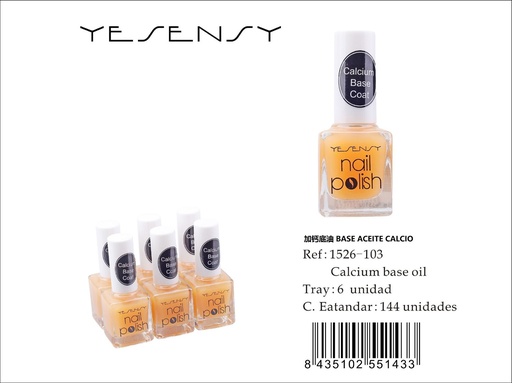 [1526-103.2017] Laca de uñas 6/U base de aceite (calcio) - Productos de belleza