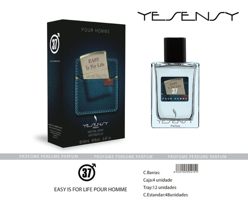 [HYS037] Perfume "Easy is for Life" para hombre - Fragancia masculina