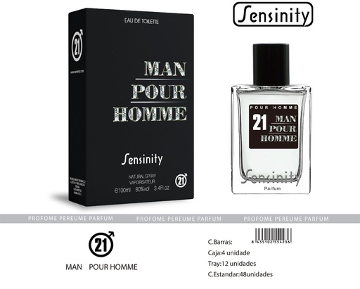 [HYS021] Perfume para hombre MAN 2&2 pour homme para uso diario
