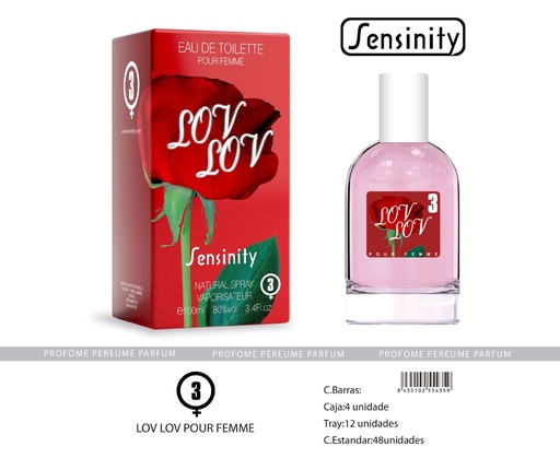 [MYS003] Perfume "Lov Lov" para mujer - Fragancia femenina