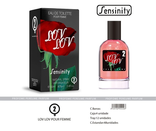 [MYS002] Perfume "Lov Lov" para mujer - Fragancia femenina
