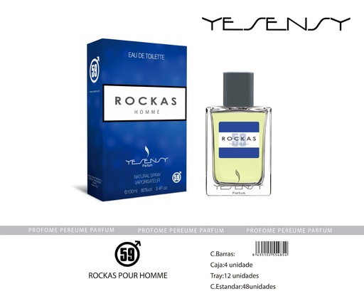 [HYS059] Perfume "Rockas" para hombre - Fragancia masculina