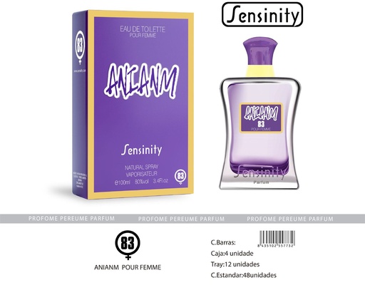 [MYS083] Perfume "Anianm" para mujer - Fragancia femenina