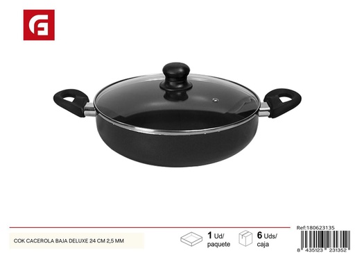 [180623135] Cacerola baja de lujo 24 cm - Utensilios de cocina
