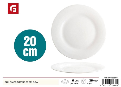 [180623896] Plato de postre de cerámica 20 cm Elba - Vajilla de cerámica