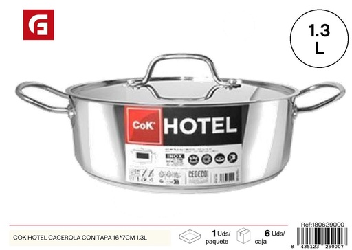 [180629000] Cacerola con tapa 16*7CM 1.3L - Utensilios de cocina