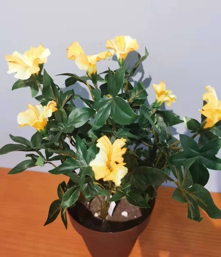 [5132838818黄色] Planta artificial de trompeta 35 cm - Decoraciones