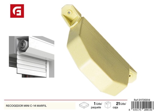 [311720014] Recogedor mini C-14 en marfil - Accesorios de cortinas