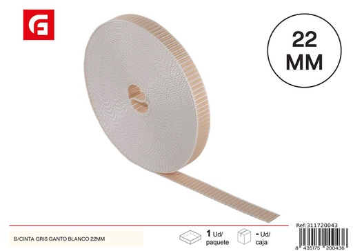 [311720043] Accesorios para persianas cinta gris 22mm para cortinas