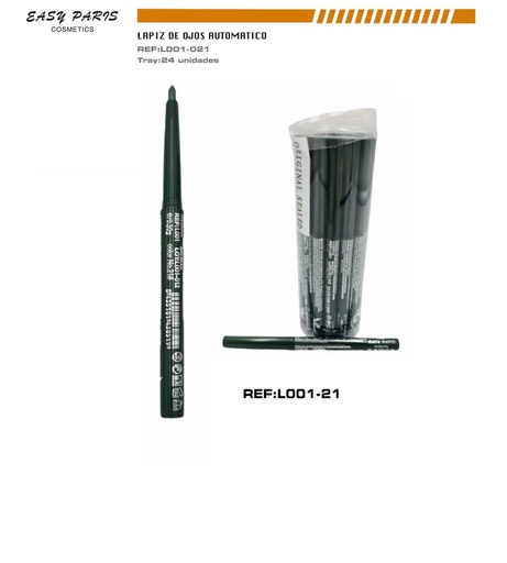 [L001-21] Perfilador de ojos verde Star 24/u para maquillaje