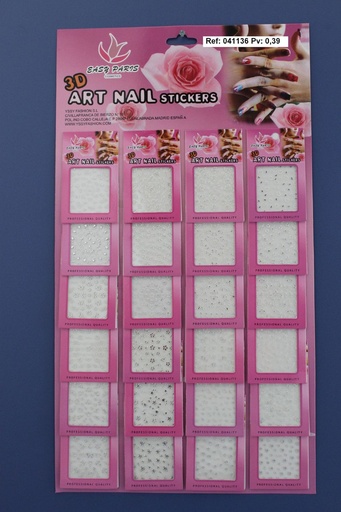 [041136] Pegatina para uñas (24 uds) - Decoraciones para uñas y belleza