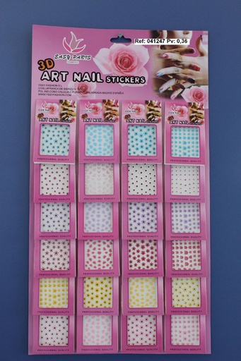 [041247] Pegatinas de uñas 24 u - Adhesivos decorativos para uñas