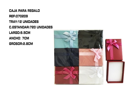 [070209] Caja de regalo (7x9.5 cm - 12 uds) - Envases y empaques para obsequios