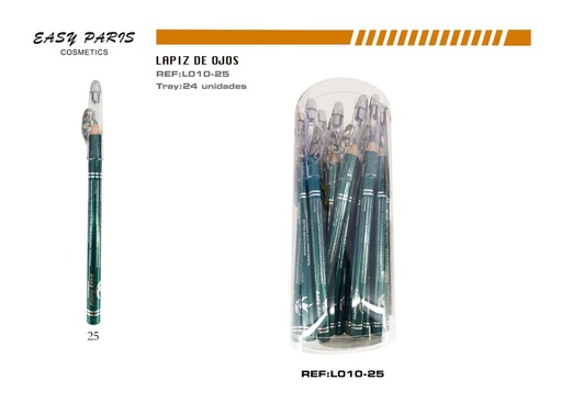 [L010-25] Lápiz púrpura Star 24 unidades - Artículos de maquillaje