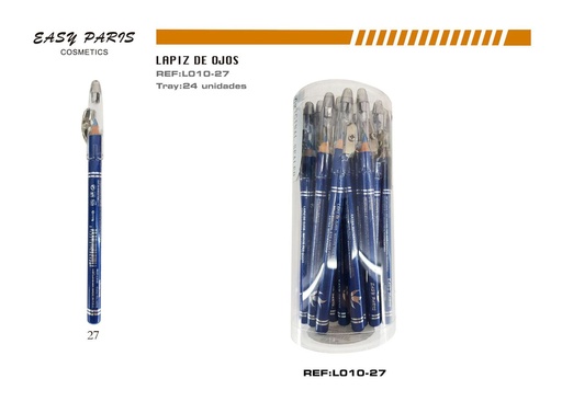 [L010-27] Lápiz zafiro Star 24 unidades - Artículos de maquillaje