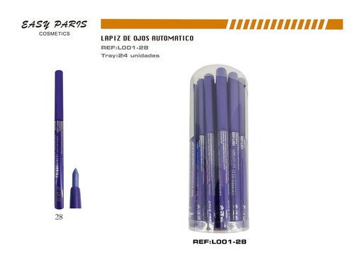 [L001-28] Perfilador de ojos violeta star 24 pcs - Cosméticos