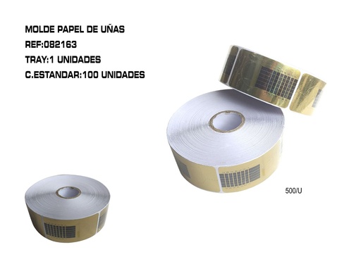 [082163] 500U de moldes de papel - Artículos para uñas