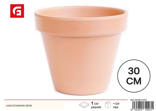 [300831007] Vaso estándar 30cm - Jardín y decoración