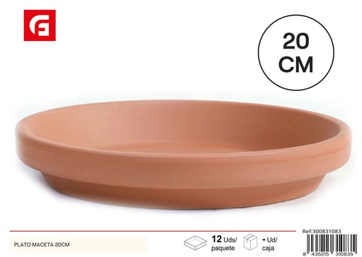 [300831083] Plato para macetas 20 cm - Accesorios de jardinería