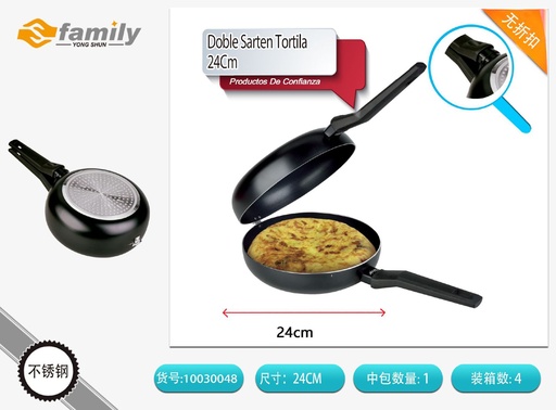[A003039] Doble sartén Totilla Luxe 24cm antiadherente para cocina