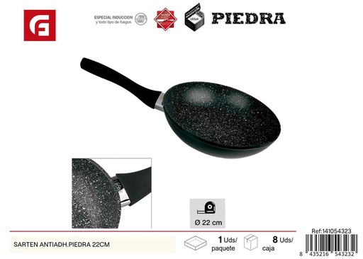 [A003024] Sartén antiadherente piedra 22 cm - Utensilios de cocina