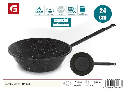 [14030561] Sartén vitrificada 24 cm - Utensilios de cocina