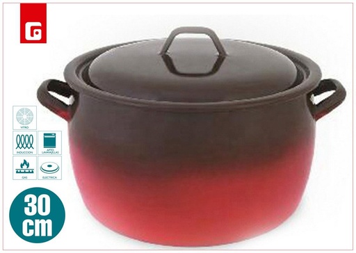 [140380873] Olla de fuego alta de 30 cm - Utensilios de cocina