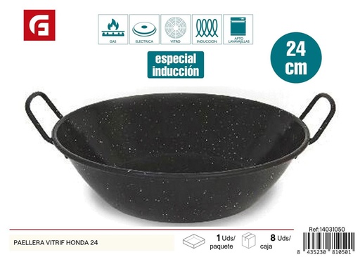 [14031050] Paellera vitrif honda 24 cm - Utensilios de cocina y paelleras