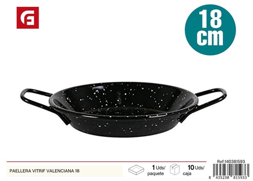 [140381593] Paellera vitrif valenciana 18cm - Utensilios de cocina