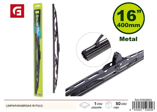 [311552824] Limpia Parabrisas 16" 400 mm - Accesorios de automóviles