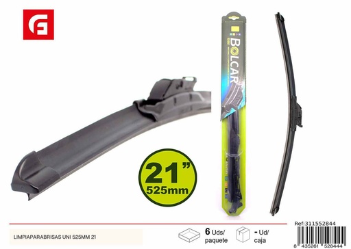[311552844] Limpia parabrisas UNI 525MM 21'' - Accesorios de coche