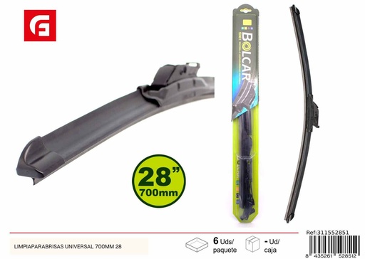 [311552851] Limpia parabrisas universal 700 mm - Accesorios para automóviles