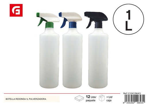 [133419643] Botella redonda 1L pulverizadora - Accesorios de limpieza