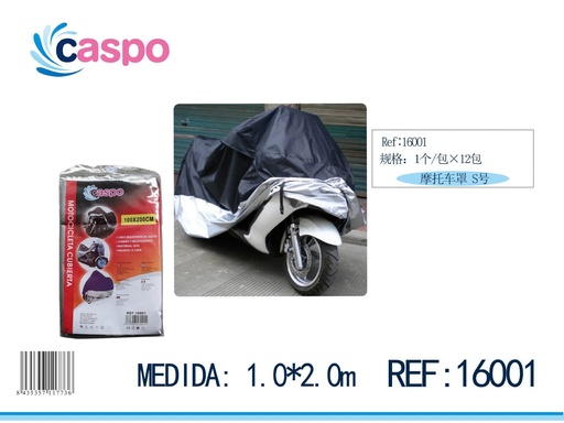 [171316001] Cobertura para Motocicleta M 120x210 cm - Accesorios para coche