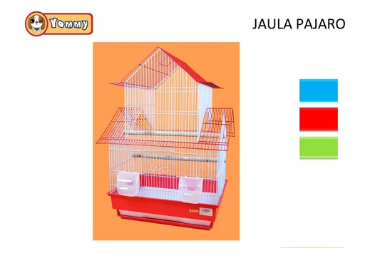 [YM0041] Jaula de pájaros de colores 52X40.5X70CM - Accesorios para mascotas