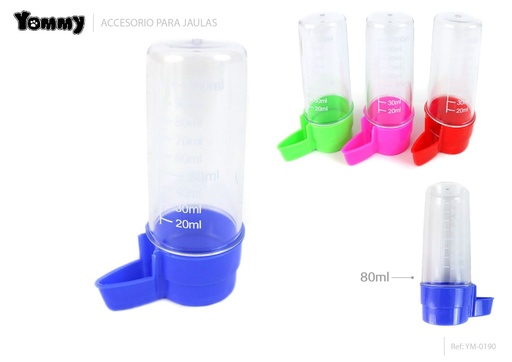 [YM0190] Bebedero para aves 80 ml - Accesorios para mascotas