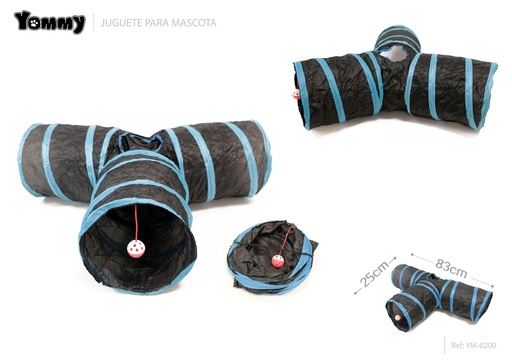 [YM0200] Juguete túnel para mascotas 83x83x25 cm - Accesorios para gatos
